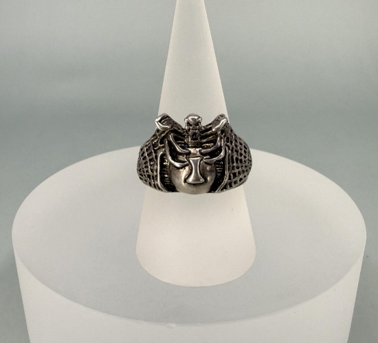 Vintage Black Widow Biker Motorcycle Ring