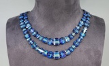 Laguna Crystal Bermuda Blue Pagoda Necklace