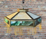 Arts & Crafts Slag Glass Lampshade