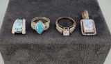 Grouping of Sterling Silver Jewelry