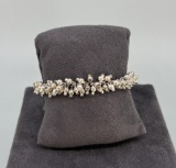 Milor Sterling Silver Dangle Bead Anklet Bracelet