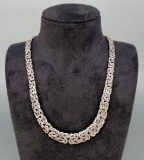 Byzantine Sterling Silver Necklace Chain