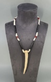 Native American Indian Antler Necklace