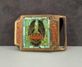 Harley Davidson Motorcycles Inlaid Belt Buckle
