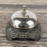 Antique Cast Iron Hotel Reception Desk Bell
