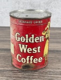 Golden West Coffee Tin Can