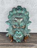 Cast Iron Poseidon Garden Fountain Wall Plaque