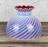 Antique Cranberry Flash Opalescent Lampshade