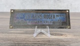 Stearns Roger Denver Colorado Mine Hoist Sign