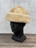 Marlboro Shearling Leather Wool Hat