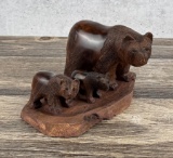 Mexican Ironwood Momma Bear Carving