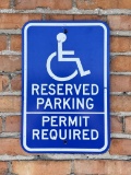 Handicapped Reserved Parking Sign