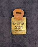 Butte Anaconda and Pacific Railroad Baggage Tag