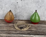 Antique Wood Toy Tops