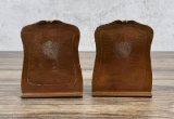 Craftsman Studios Arts & Crafts Copper Bookends