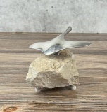 Hoselton Canadian Goose in Flight Sculpture