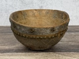 Tuareg Tribal African Carved Wood Bowl