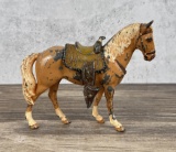 Painted Spelter Carnival Horse