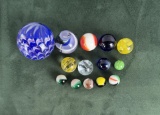 Collection of Art Glass Marbles