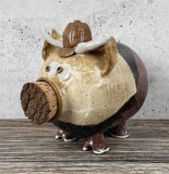 Studio Pottery Stoneware Piggy Bank