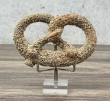 Antique Butte Montana Pretzel Whiskey Flask