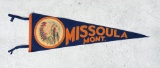 Missoula Montana Felt Souvenir Pennant