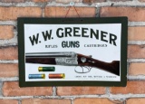 W.W. Greener Guns Store Display Sign