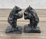 Japanese Cast Iron Bear Bookends