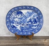 Spode Indian Sporting Tiger Hunt Platter