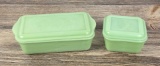 Fire King Jadeite Philbe Refrigerator Dishes