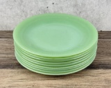 Fire King Jadeite Jane Ray Ribbed Plates