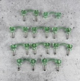 Green Depression Glass Dresser Cabinet Pulls