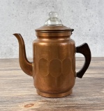 Pilgrim Ware Copper Percolator Coffee Pot
