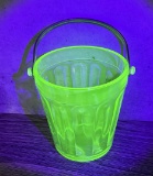 Fostoria Fairfax Uranium Glass Ice Bucket