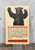 National Park Service Dangerous Bears Leaflet
