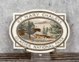 St Mary Chalets Glacier Park Montana Decal