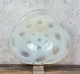 Mid Century Murano Opalescent Bubble Bowl