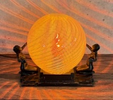 Frankart Art Deco Double Nude Lamp