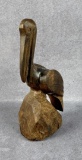 Mexican Ironwood Pelican Carving