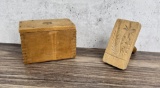 Antique Primitive Wood Butter Mold