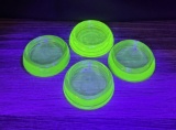 Anchor Hocking Uranium Glass Furniture Casters