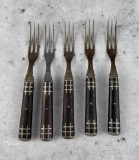 Civil War Pewter Inlaid Dinner Forks