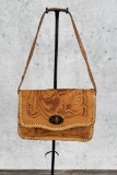 Vintage Tooled Leather Cowgirl Purse