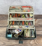 Vintage Tackle Box Full of Fishing Lures