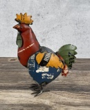 Decorative Tin Metal Garden Rooster