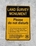 USFS US Forest Service Montana Land Survey Sign