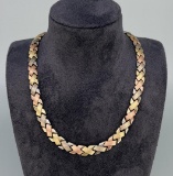 Sterling Silver 14k Gold Necklace
