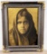 Edward Curtis Qahatika Girl Orotone Photo