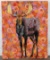 Les Thomas Moose Oil on Board Painting