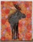Les Thomas Moose Oil on Board Painting